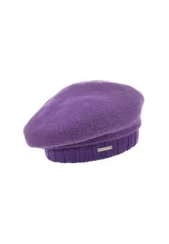 Прогулочный берет с трикотажной манжетой 18055-0 SEEBERGER, цвет Granat One Size