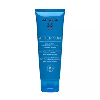 Прохладный и успокаивающий формат для путешествий после загара Cool & Shooth Apivita, 100 ml