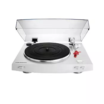 Проигрыватель Audio Technica AT-L3 с ременным приводом и встроенным предусилителем, белый