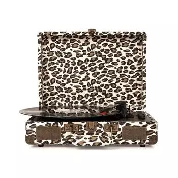 Проигрыватель Crosley Cruiser Deluxe портативный со встроенными динамиками, леопардовый