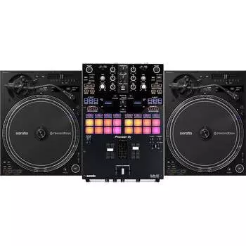 Проигрыватель Pioneer PLX-CRSS12 Hybrid Direct Drive Turntable 2 шт. + DJM-S7 микшер