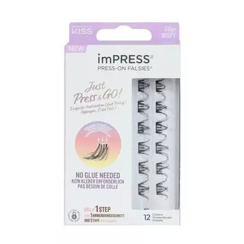 Произведите впечатление, просто нажмите и вперед! накладные ресницы пучки Kiss