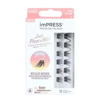 Произведите впечатление, просто нажмите и вперед! накладные ресницы пучки Kiss