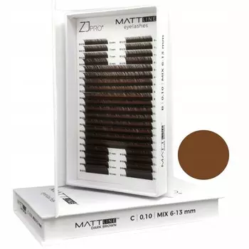Project Lashes, Brown Zj Pro Mattline Dark Brown Brown Mix B 0.10