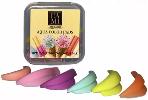 Project Lashes, Лифтинг-ролики Lami Lashes Aqua Pads, 5 пар