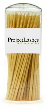 Project Lashes, Микроаппликаторы, ватные тампоны без волокон, 100 шт