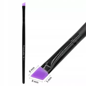 Project Lashes, угловая силиконовая щеточка PL-7 для бровей и ресниц
