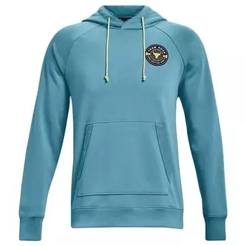 Project Rock мужская синяя тяжелая махровая толстовка Under Armour, синий
