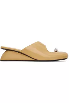 Прокалываемые мюли на платформе Tory Burch, мультиколор