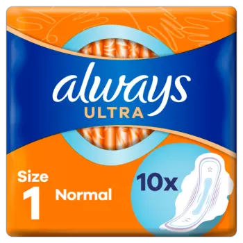 Прокладки гигиенические с крылышками, размер 1, 10 шт./1 уп. Always Ultra normal