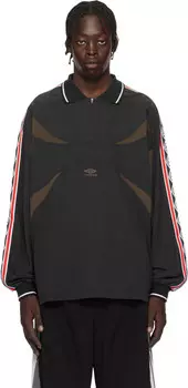 Проклеенное поло Umbro, черный