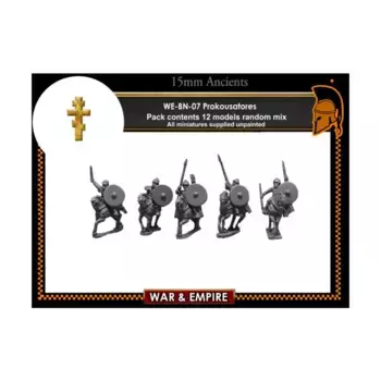 Прокусаторес с копьем и луком, War & Empire - Dark Ages Miniatures - Byzantine, Late/Nikephorian (15mm)