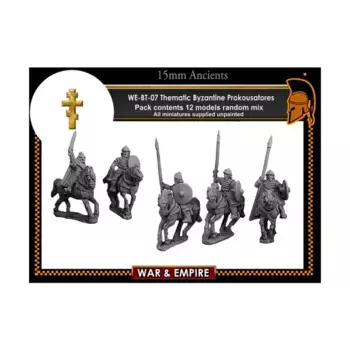 Прокусаторес с копьем и луком, War & Empire - Dark Ages Miniatures - Byzantine, Middle/Thematic (15mm)