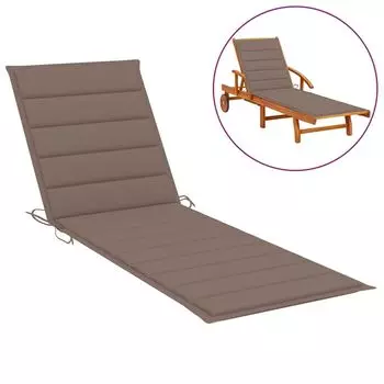 Пролента Премиум - Подушка паллет разноцветная 58х58х10 см ткань Оксфорд Prolenta, серо-коричневый