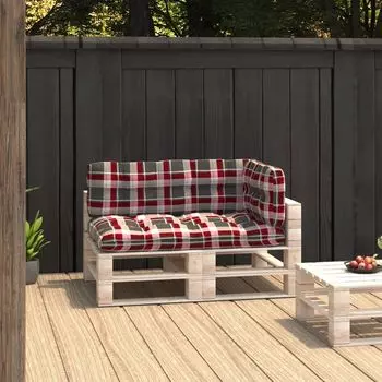 Пролента Премиум - подушка-поддон 3 шт. Ткань с узором в черную клетку Prolenta