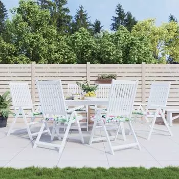 Пролента Премиум - Подушки на садовые стулья 6 шт. Розовый 40х40х3 см ткань. Prolenta