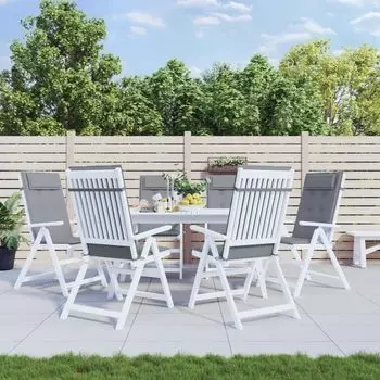 Пролента Премиум - подушки с высокой спинкой 6 шт. Ткань розового цвета. Prolenta, серый