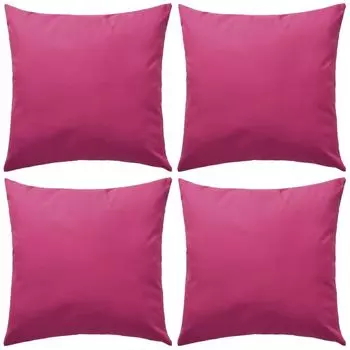 Prolenta Premium - Садовые подушки 4 шт. 45 х 45 см, розовые