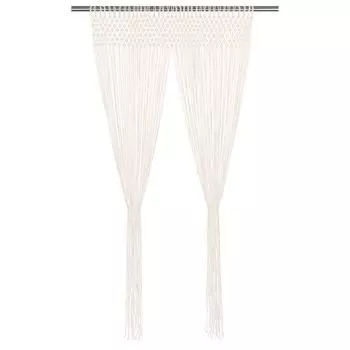 Prolenta Premium - Штора макраме 140х240 см хлопок, бежевый