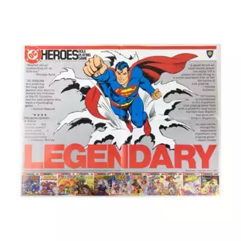 Промо-постер Легиона Супергероев, DC Heroes - Modules & Miscellaneous (Mayfair Games)