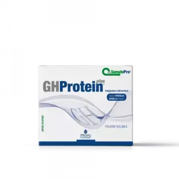 PromoPharma Gh Protein Plus со вкусом ванили, 20 пакетиков, добавка на основе сывороточного протеина