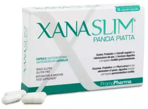 PromoPharma Xanaslim Плоский живот 15 капсул для устранения газов