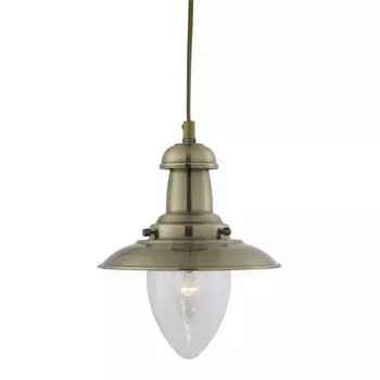 Промышленный подвесной светильник BORGHOLZHAUSEN, бронза, металл, стекло, E27, подвесной светильник, обеденный стол, гостиная Licht-Erlebnisse