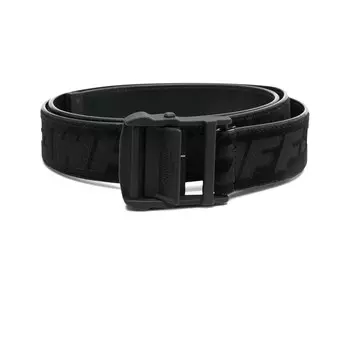 Промышленный ремень Off-White с логотипом, цвет Черный