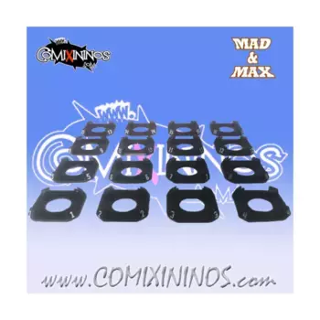 Пронумерованные квадратные основания для маркеров совершенных навыков, Fantasy Football Miniatures - Accessories (28mm)