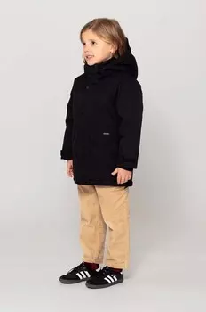 Пропитанный детский дождевик SLEEPING PIGEON Gosoaky, черный