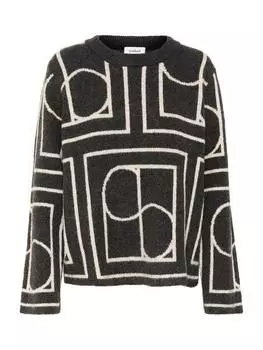 Пропитанный роскошным абстрактным вязаным джемпером Soaked In Luxury, разноцветный