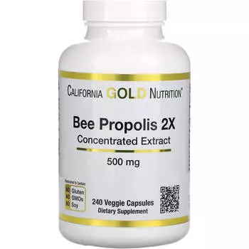 Прополис California Gold Nutrition Bee Propolis 2X, 240 таблеток