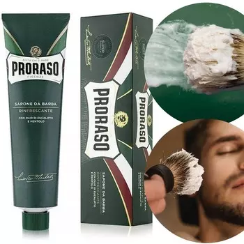 Proraso - Крем-мыло для бритья, тюбик - освежающий 150 мл