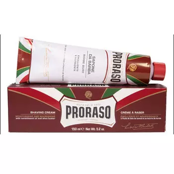 Proraso Red питательный крем для бритья в тубе, 150 мл