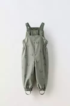 Прорезиненные комбинезоны с лунным принтом ZARA, цвет stone
