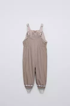 Прорезиненные комбинезоны ZARA, коричневый/серо-коричневый
