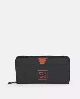 Прорезиненный кошелек Caminatta, черный