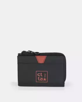 Прорезиненный кошелек Caminatta, черный