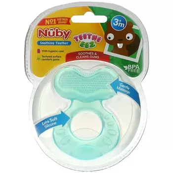 Прорезыватели Nuby Eez 3+ Months Aqua для зубов