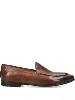 Прошитые кожаные мокасины Premiata, коричневый