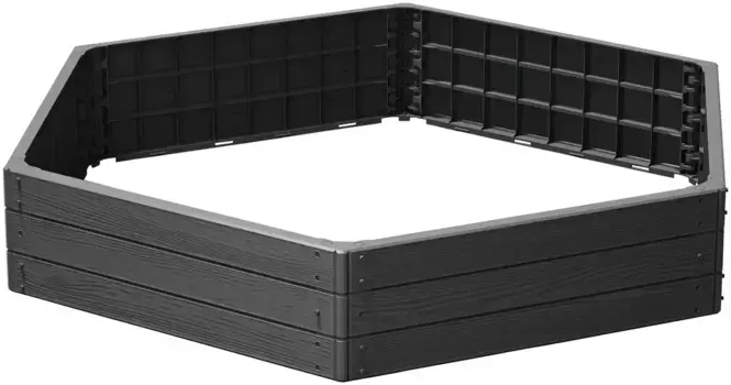 Prosperplast Palisade "Base Wood", ШxГ: 148x129 см Д/148х25х129 см, цвет anthrazit