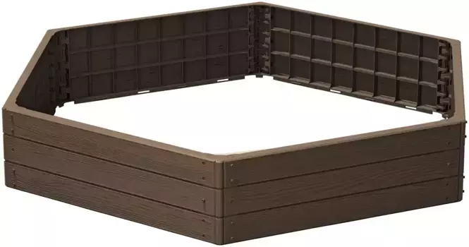 Prosperplast Palisade "Base Wood", ШxГ: 148x129 см Д/148х25х129 см, цвет rustikaler ziegel