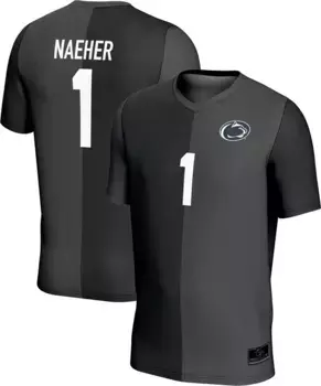 ProSphere Youth Penn State Nittany Lions # 1 Черная реплика Алисы Наехер для выпускников, полностью сублимированная футбольная майка