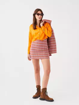 Простая атласная женская рубашка с длинным рукавом LCW Casual