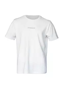 Простая белая мужская футболка с V-образным вырезом Hummel