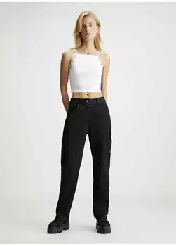Простая белая женская майка с квадратным воротником J20J223110YAF Calvin Klein Jeans, белый