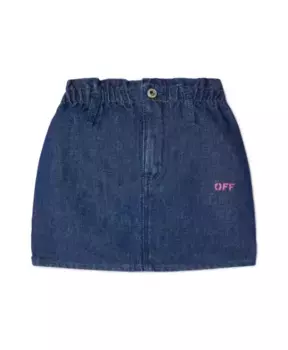 Простая джинсовая юбка Off White, синий