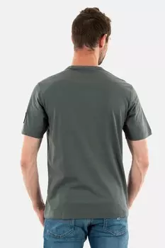 Простая футболка BADGE REGULAR Calvin Klein, серый