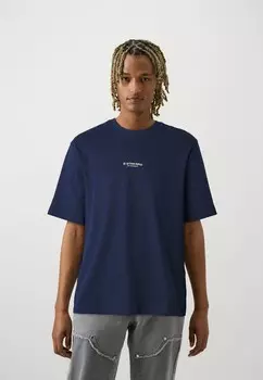 Простая футболка CENTER CHEST BOXY G-STAR, синий