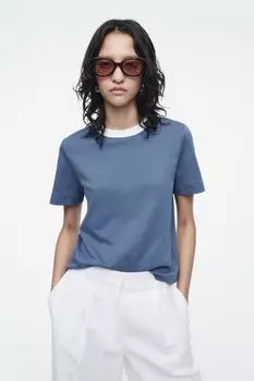 Простая футболка Cos, синий